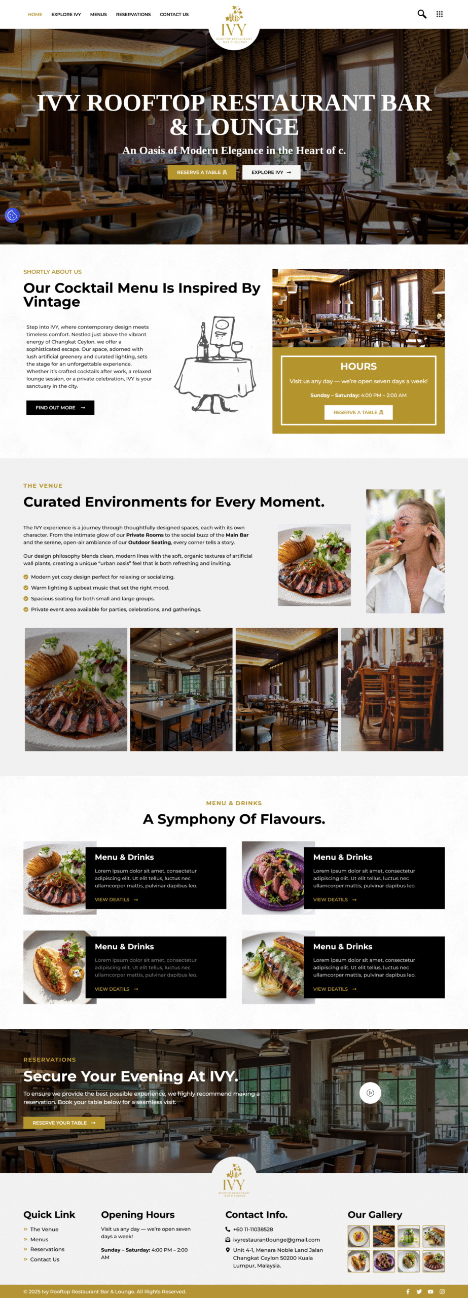 Rooftop Restaurant Bar & Lounge